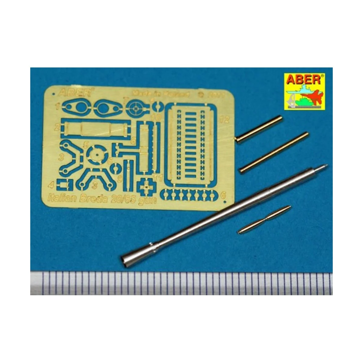 Barrel for Italian Breda 20mm, 1/35 - Aber Models 35 L-116 Barrel for Italian Breda 20mm, 1/35 - Aber Models 35 L-116