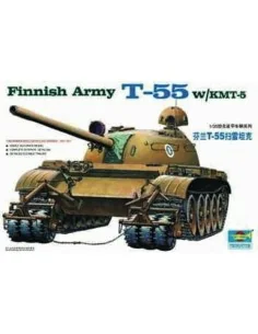 Finnischer Panzer T-55 mit Minenräumer, 1/35 - Trumpeter 00341