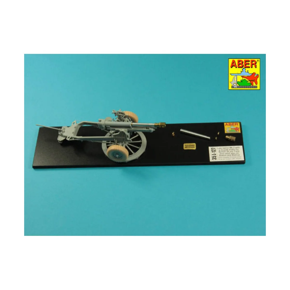Late barrel MK2 with muzzle brake to British 25 pdr, 1/35 - Aber Mo...