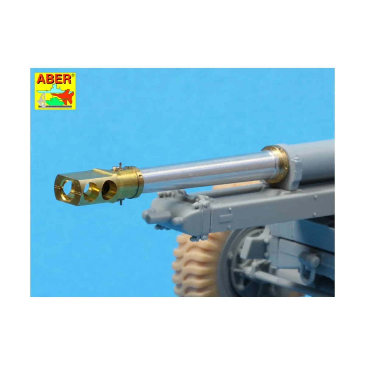 Late barrel MK2 with muzzle brake to British 25 pdr, 1/35 - Aber Mo...