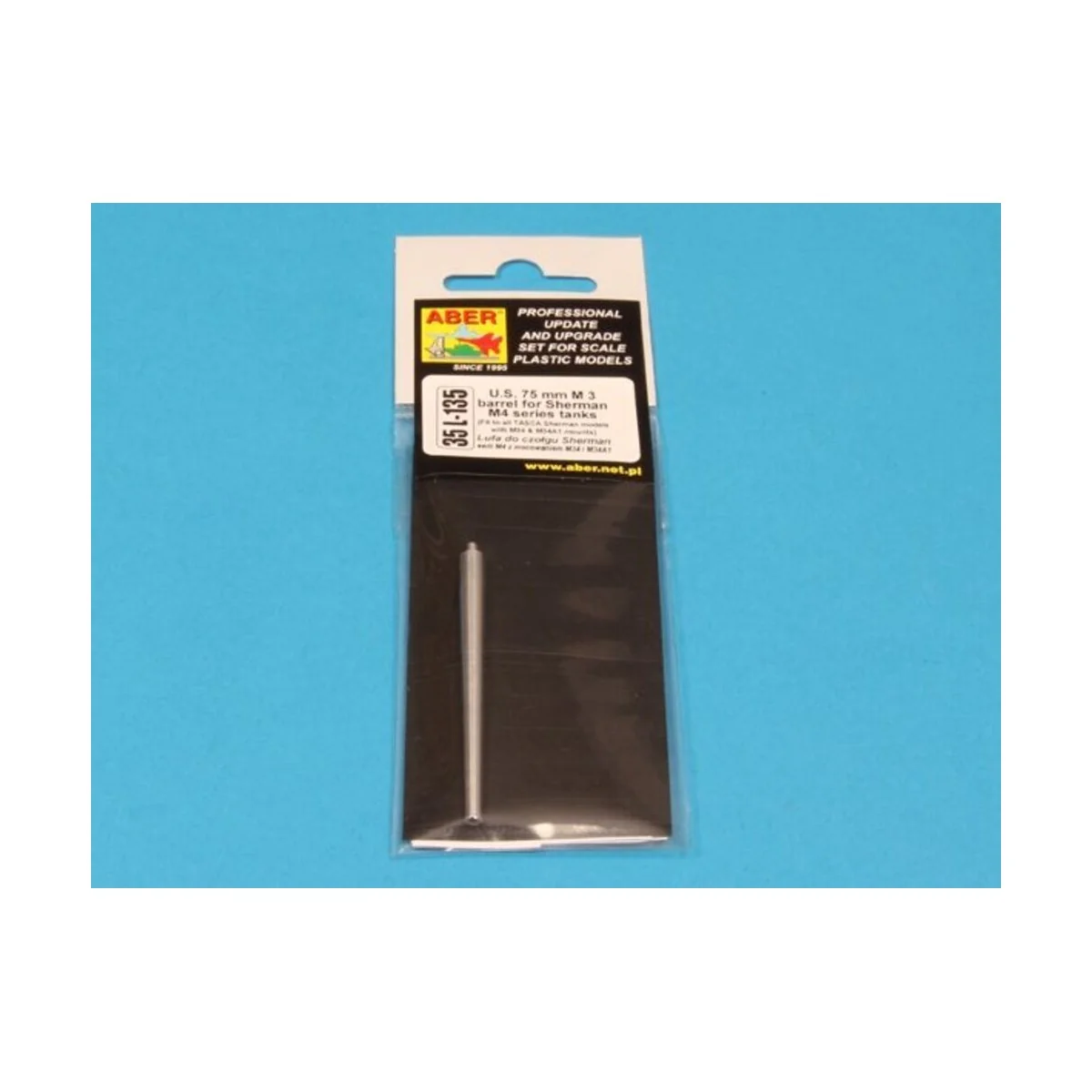 U.S.75 mm M3 barrel for Sherman - Aber Models 35 L-135