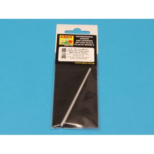 U.S.76 mm M1A1 barrel for Sherman - Aber Models 35 L-136