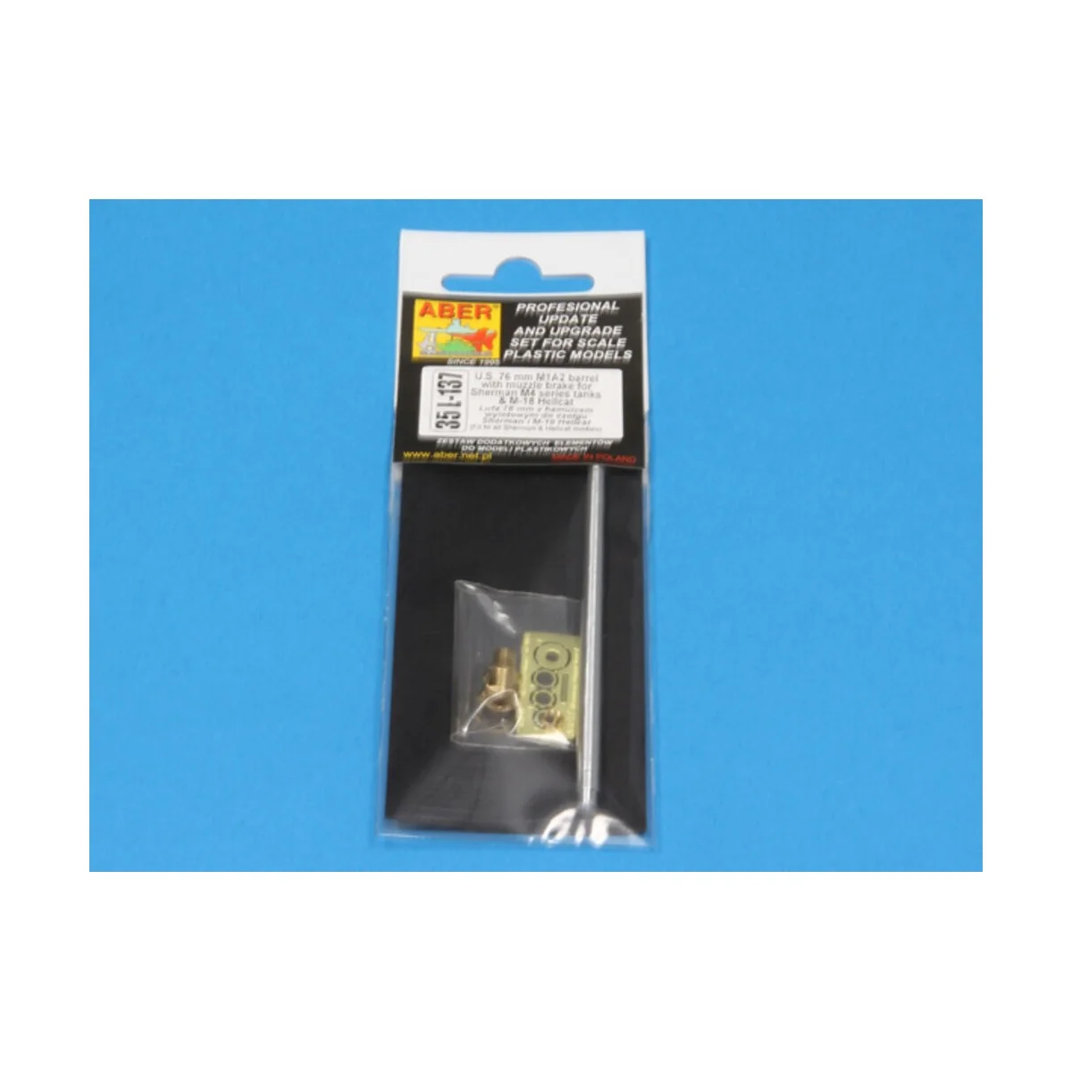U.S 76 mm M1A2 barrel for Sherman, 1/35 - Aber Models 35 L-137