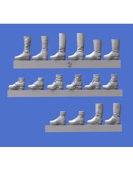 Assorted German soldiers shoes & boots-WWII, 1/35 - Royal Model RM911