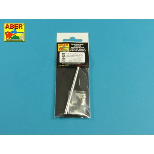 76 mm barrel with protector for Sherman M4, 1/35 - Aber Models 35 L... 76 mm barrel with protector for Sherman M4, 1/35 - Aber Models 35 L...