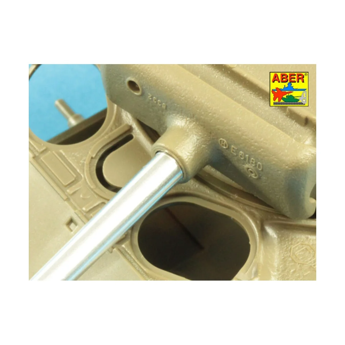 76 mm barrel with protector for Sherman M4, 1/35 - Aber Models 35 L... 76 mm barrel with protector for Sherman M4, 1/35 - Aber Models 35 L...