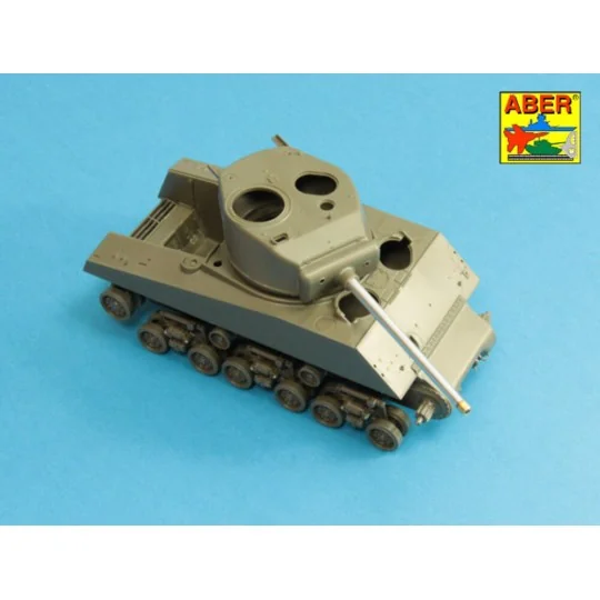 76 mm barrel with protector for Sherman M4, 1/35 - Aber Models 35 L... 76 mm barrel with protector for Sherman M4, 1/35 - Aber Models 35 L...