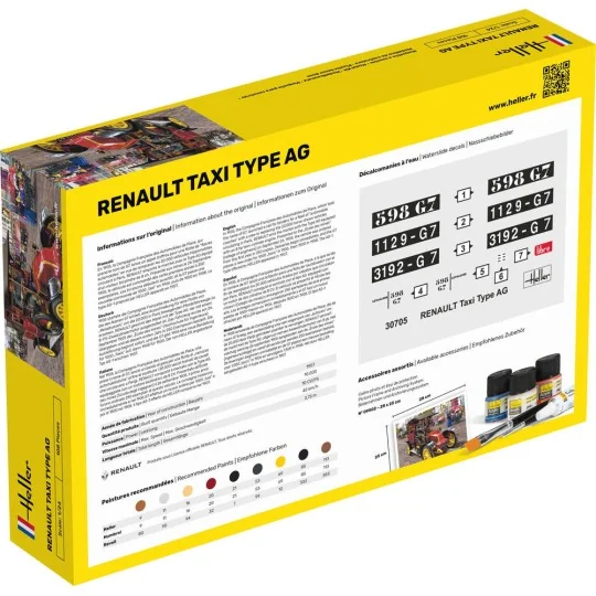 STARTER KIT Renault Taxi Type AG, 1/24 - Heller 35705