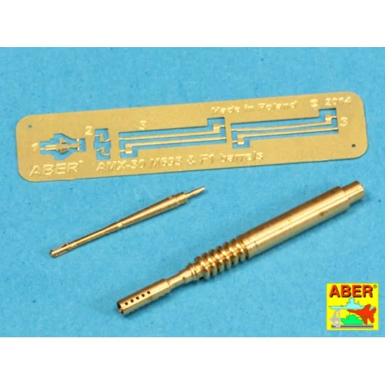 Barrel 20 mm and 7, 62 for AMX-30, 1/35 - Aber Models 35 L-142