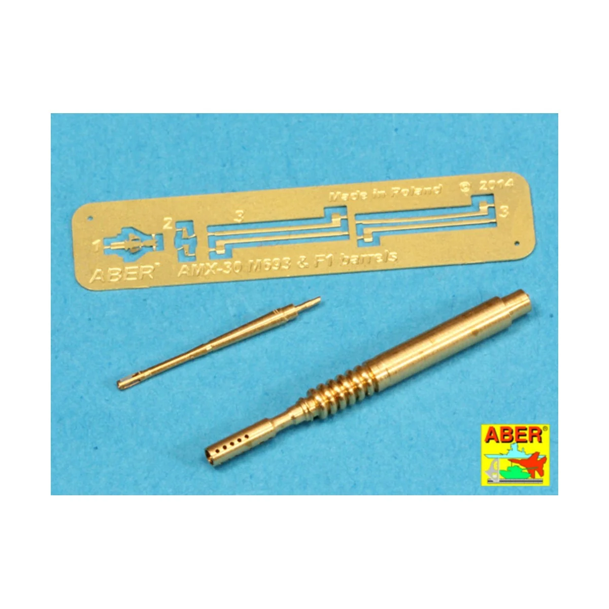 Barrel 20 mm and 7, 62 for AMX-30, 1/35 - Aber Models 35 L-142