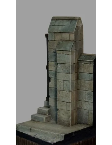 Base with wall and road, 1/32 - Royal Model RM921