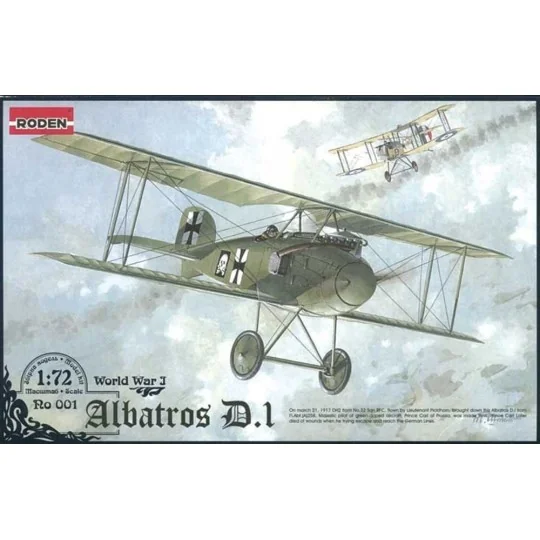 Albatros D.I World War 1, 1/72 - Roden 001