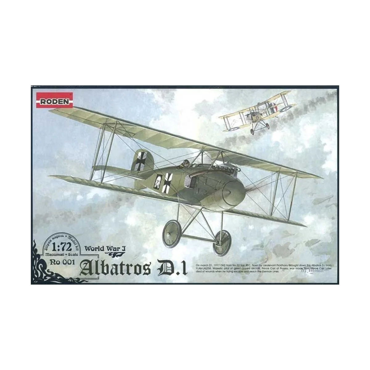 Albatros D.I World War 1, 1/72 - Roden 001