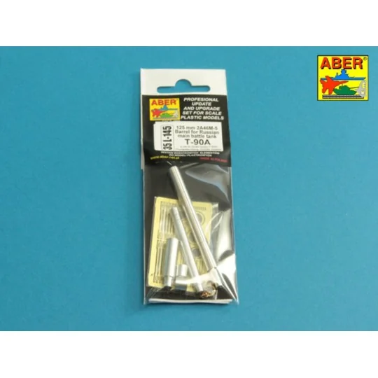 125mm 2A46M-5 Barrel for Russian Tank T-90 & T-90A, 1/35 - Aber Mod...