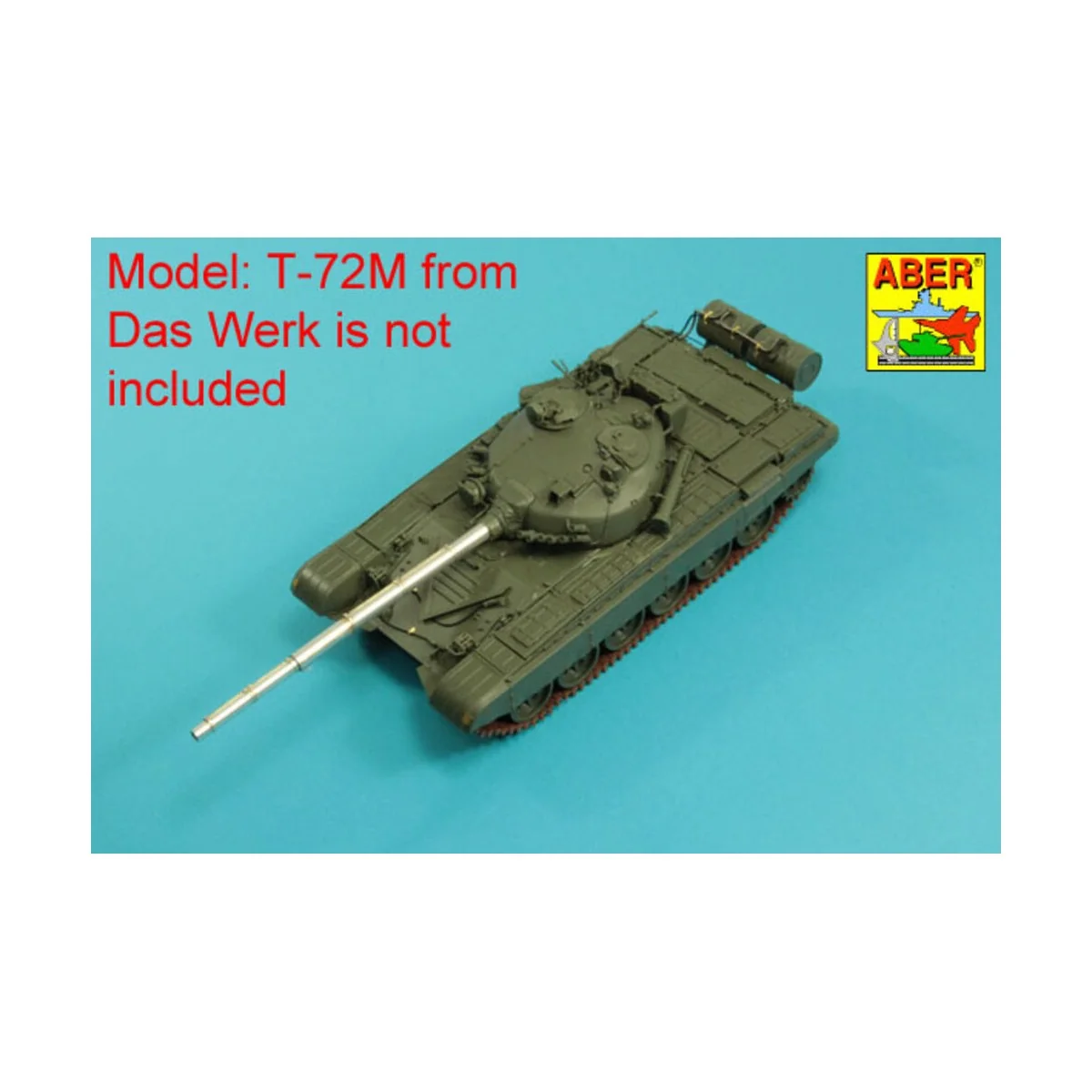 125mm 2A46M Barrel for Russian Tank T-72M1 & T-64A/B - Aber Models ...