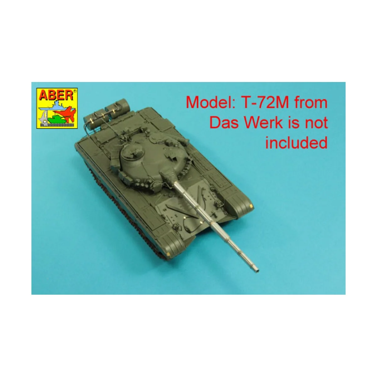 125mm 2A46M Barrel for Russian Tank T-72M1 & T-64A/B - Aber Models ...