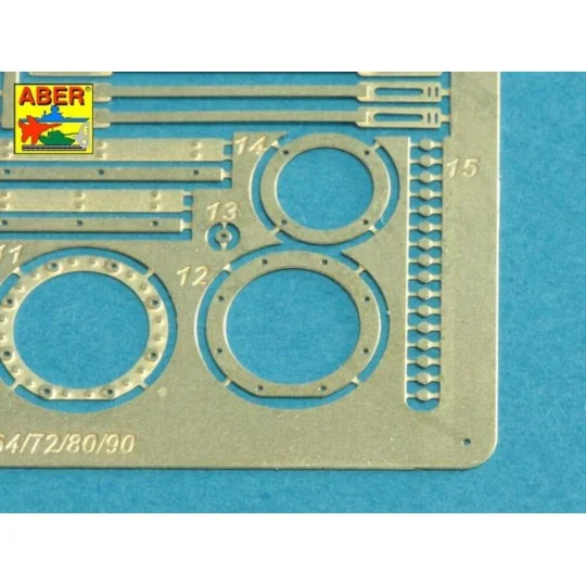 125mm 2A46M Barrel for Russian Tank T-72M1 & T-64A/B, 1/35 - Aber M...