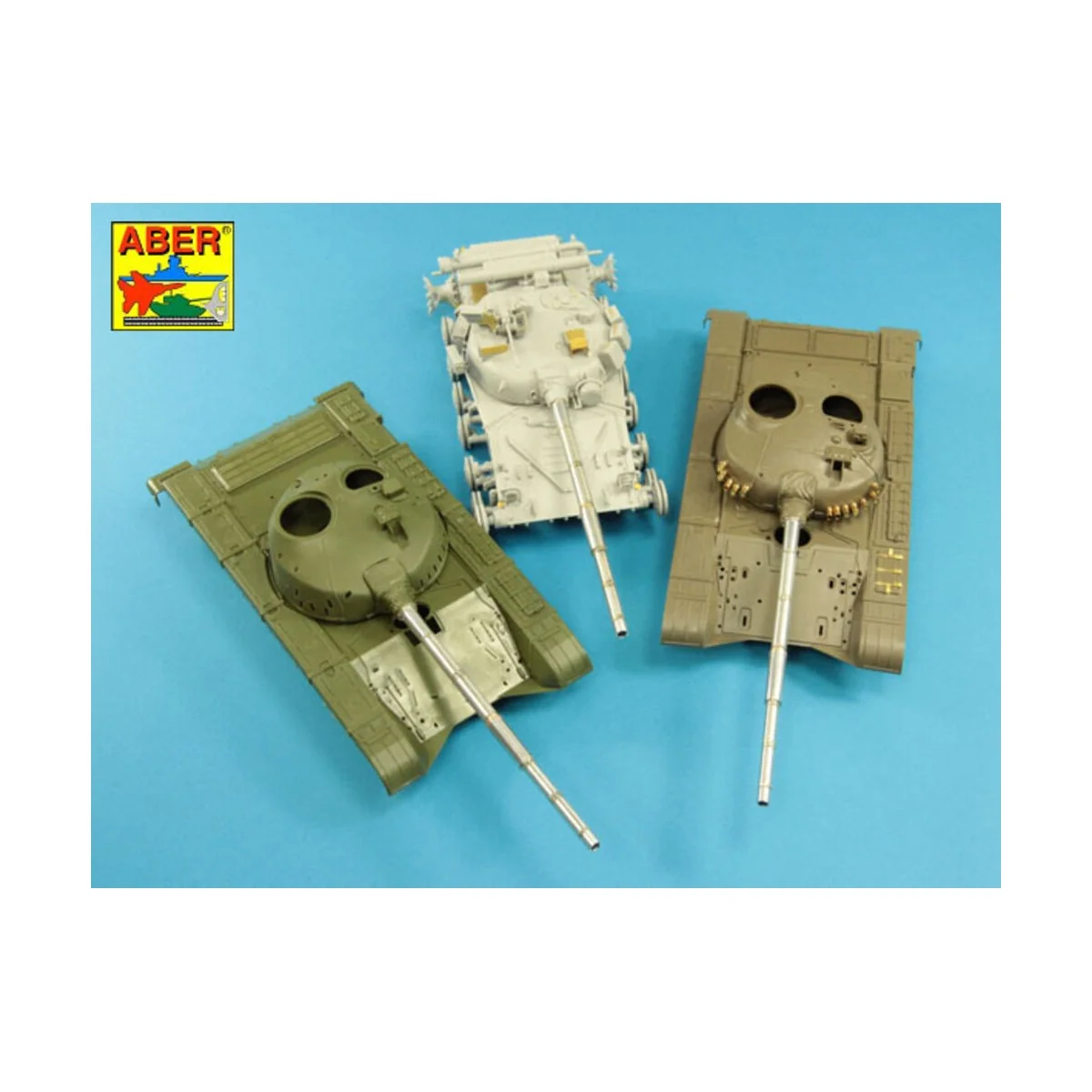 125mm 2A46M Barrel for Russian Tank T-72M1 & T-64A/B - Aber Models ...