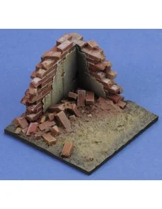 Base with ruined wall 'cm4x4' No.10, 1/35 - Royal Model RM941 2