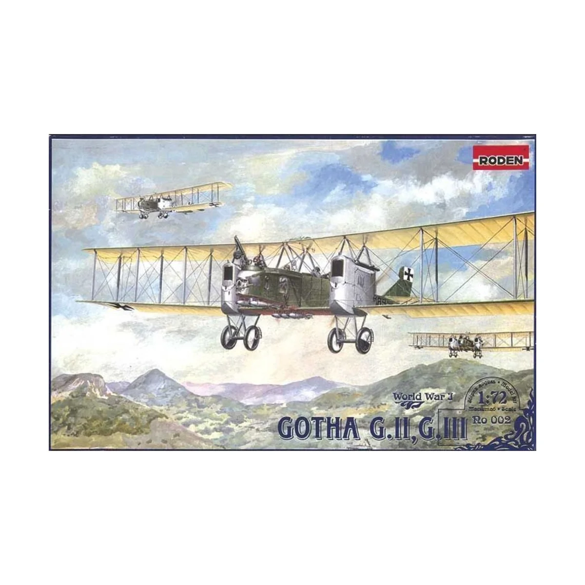 Gotha G.II-G.III, 1/72 - Roden 002