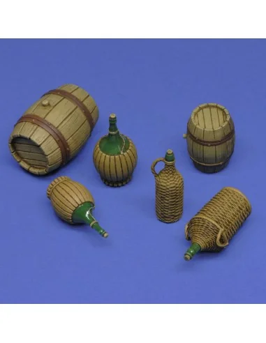 Wicker Bottles and small barrels, 1/16 - Royal Model RM954