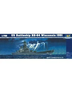 Schlachtschiff USS Wisconsin BB-64 1991, 1/700 - Trumpeter 05706