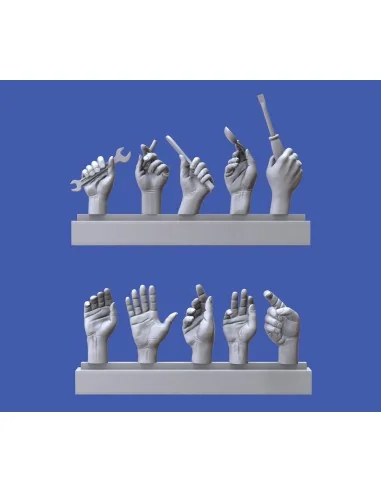 Assorted hands set No. 4, 1/16 - Royal Model RM965