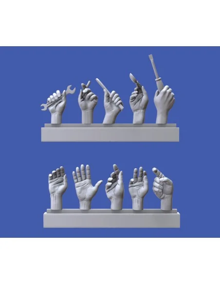 Assorted hands set No. 4, 1/16 - Royal Model RM965