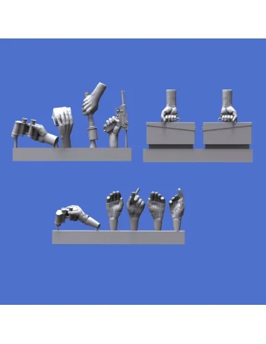 Assorted german hands set -WWII, 1/16 - Royal Model RM966