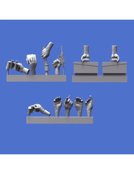 Assorted german hands set -WWII, 1/16 - Royal Model RM966