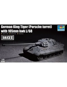 German King Tiger(Porsche turret)w.105mm kWh L/68, 1/72 - Trumpeter...