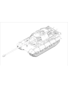 German King Tiger(Porsche turret)w.105mm kWh L/68, 1/72 - Trumpeter... 2