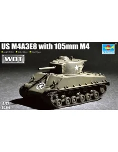 US M4A3E8 with 105mm M4, 1/72 - Trumpeter 07168