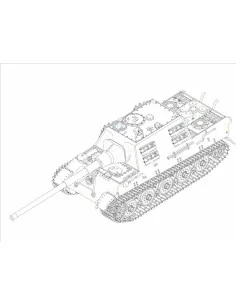 German JagdTiger with 128mm pal 44L-61, 1/72 - Trumpeter 07165 2