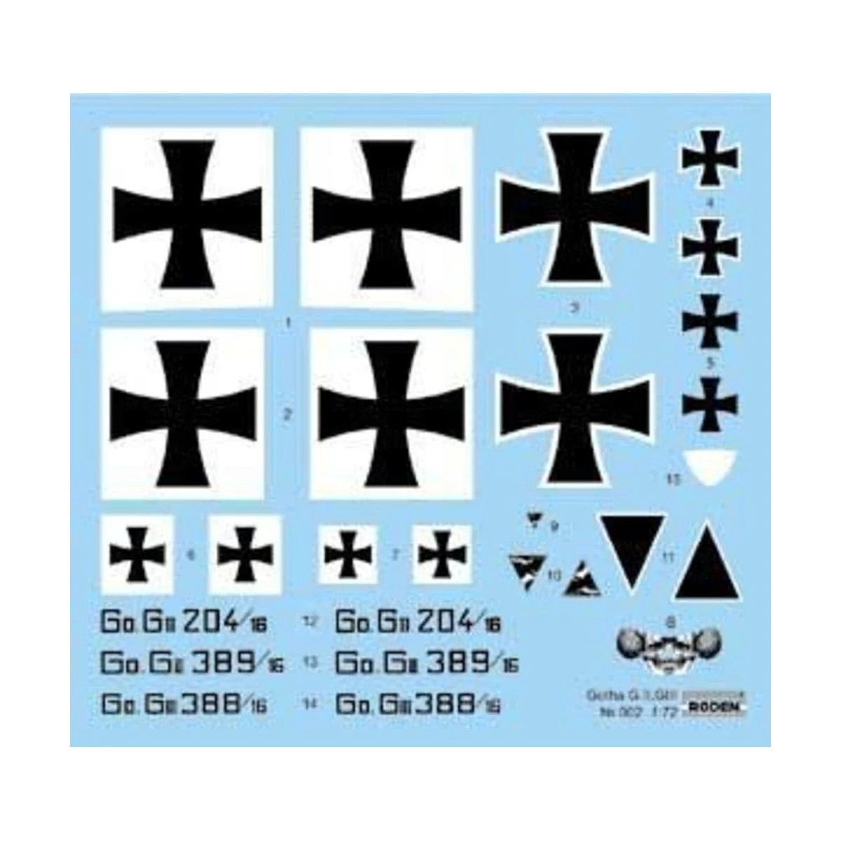 Gotha G.II-G.III, 1/72 - Roden 002