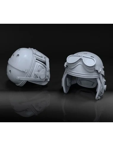 U.S. tanker helmets WWII - 2 pcs., 1/16 - Royal Model RM987