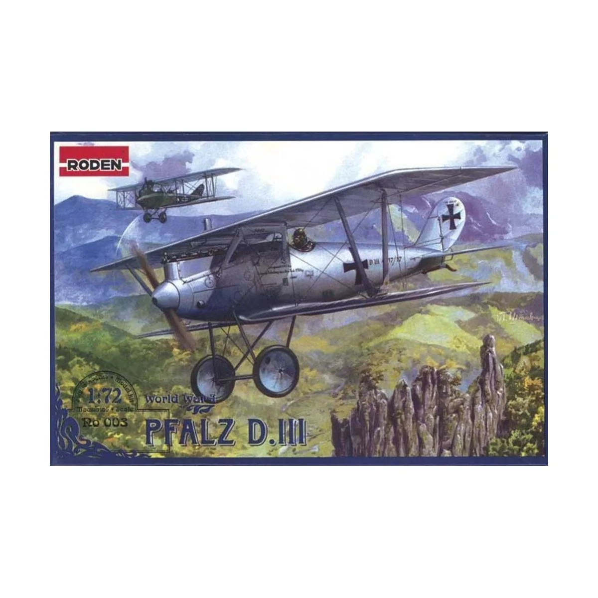 Pfalz D.III World War 1, 1/72 - Roden 003