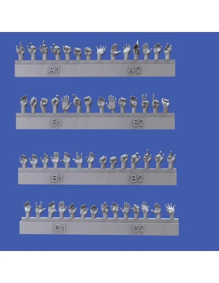 [NO_DESC] Assorted hands, 1/48 - Royal Model RM1001