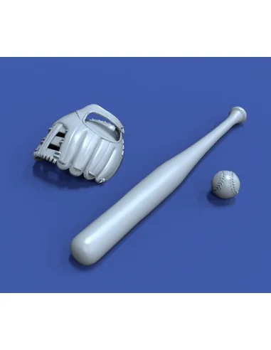 Baseball accessories set 3D printed, 1/16 - Royal Model RM1019