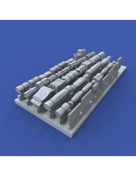 Tentpaks and bedrolls, 1/72 - Royal Model RM1033