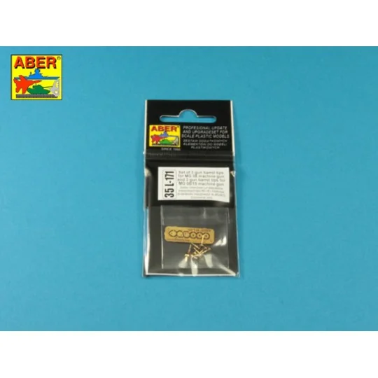 Set of gun barrel tips for MG 08 x3 pcs. And barrel tips for MG 08/...