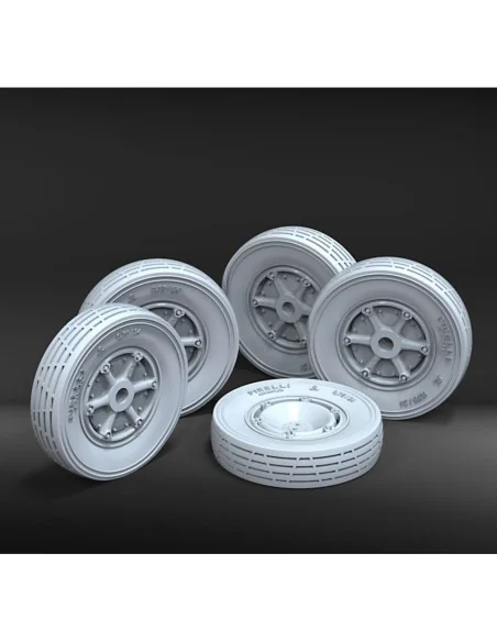 Autoblinda AB41 'Libia' wheels set, 1/35 - Royal Model RM1155