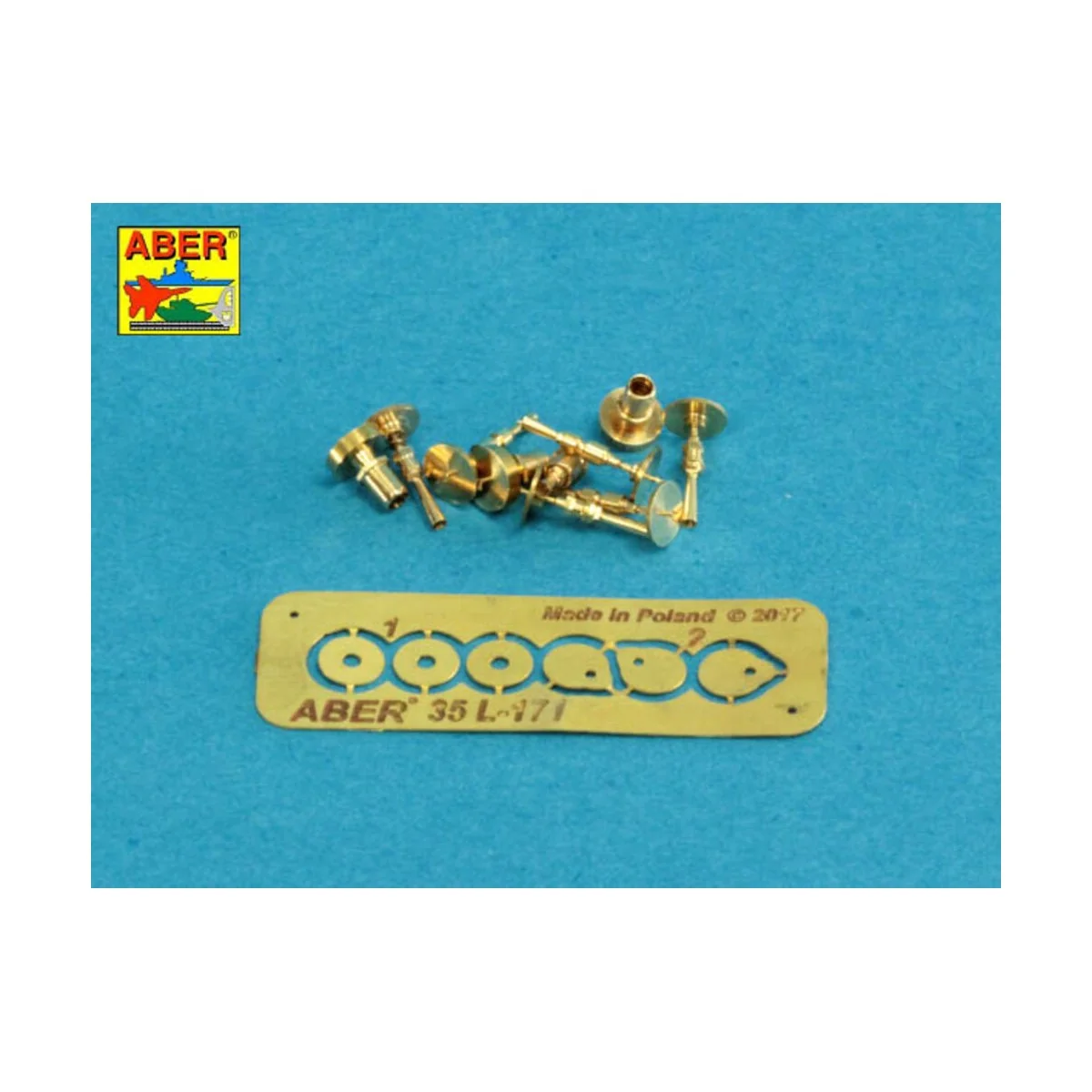 Set of gun barrel tips for MG 08 x3 pcs. And barrel tips for MG 08/...