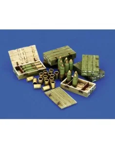 Italian 100/7 100mm Ammunition with wooden crates set-WWII, 1/35 - ...