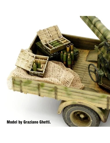 Italian 100/7 100mm Ammunition with wooden crates set-WWII, 1/35 - ...