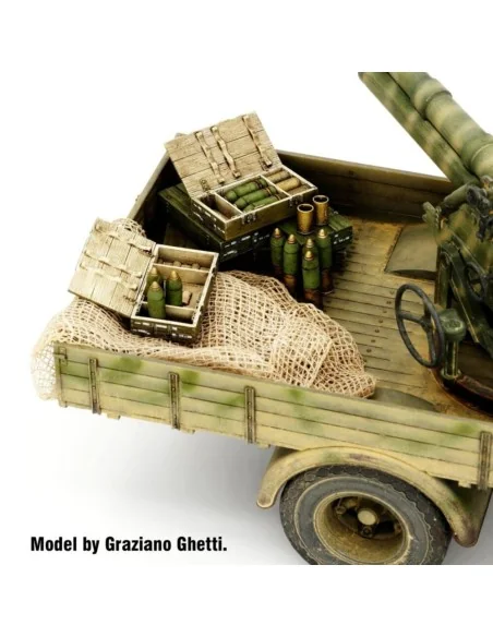 Italian 100/7 100mm Ammunition with wooden crates set-WWII, 1/35 - ...