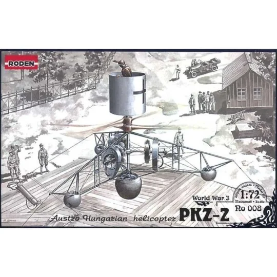 PKZ-2 Austro-Hungarian Helicopter World War 1, 1/72 - Roden 008 PKZ-2 Austro-Hungarian Helicopter World War 1, 1/72 - Roden 008