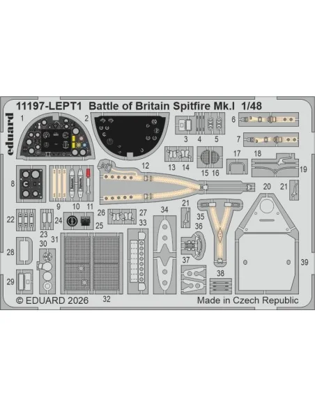 BATTLE of BRITAIN SPITFIRE Mk.I, 1/48 - Eduard Plastic Kits 11197