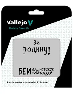 Vallejo Stencils: Soviet Slogans WWII nº 2 125 x 125 mm - Vallejo S...
