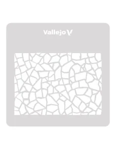 Vallejo Stencils: Giraffe Camo WWII 125 x 125 mm - Vallejo ST-CAM003 2